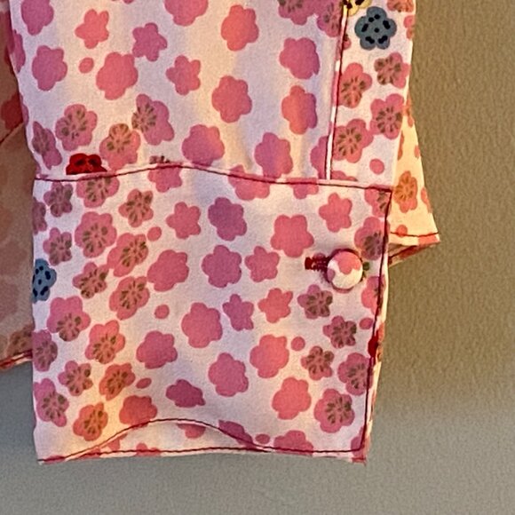 Zadig & Voltaire Tink Kawai Tunic Blouse in Flamant, Size Small - Picture 4 of 9